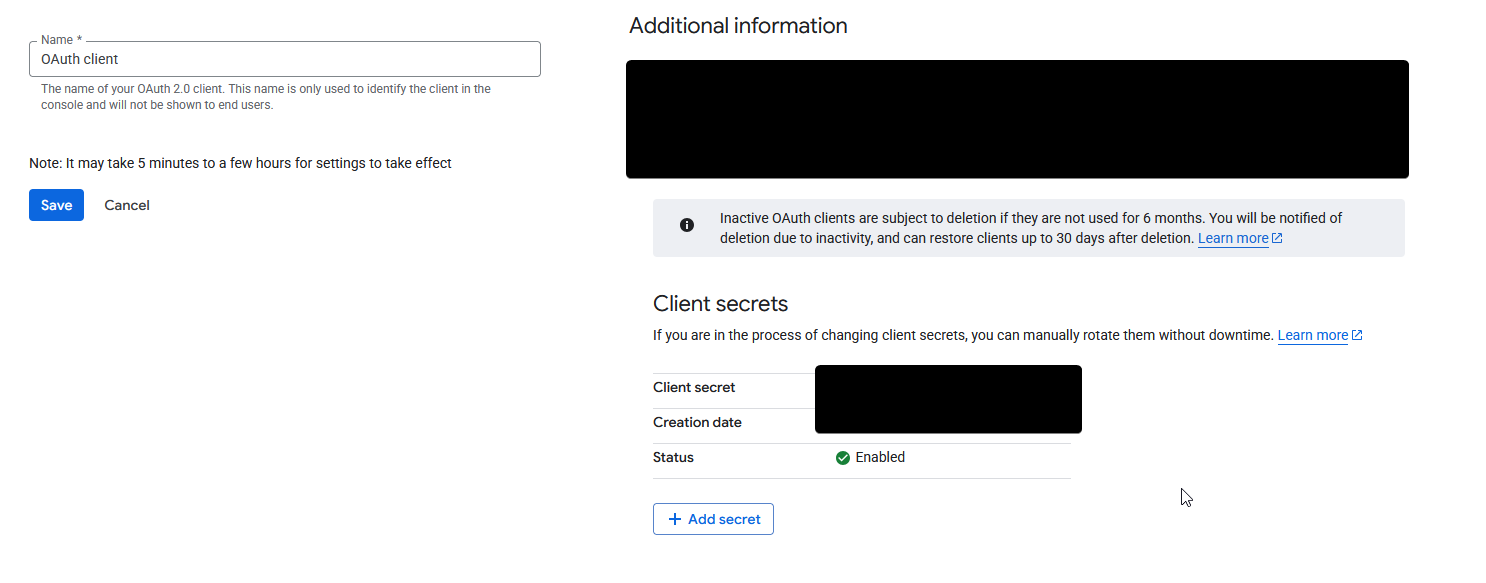 Rclone Client Creds